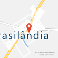 Mapa com localização da Agência AC BRASILANDIA