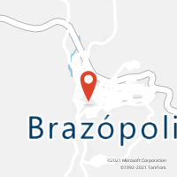 Mapa com localização da Agência AC BRAZOPOLIS