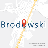 Mapa com localização da Agência AC BRODOWSKI
