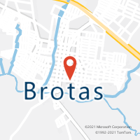 Mapa com localização da Agência AC BROTAS