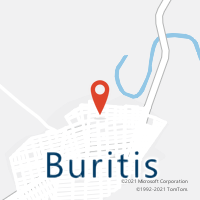 Mapa com localização da Agência AC BURITIS
