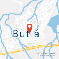 Mapa com localização da Agência AC BUTIA