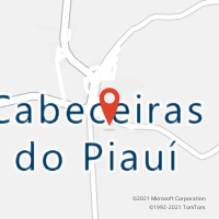 Mapa com localização da Agência AC CABECEIRAS DO PIAUI