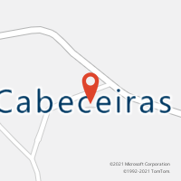 Mapa com localização da Agência AC CABECEIRAS
