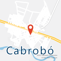 Mapa com localização da Agência AC CABROBO