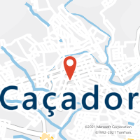 Mapa com localização da Agência AC CACADOR