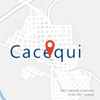 Mapa com localização da Agência AC CACEQUI