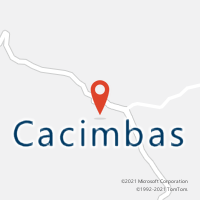 Mapa com localização da Agência AC CACIMBAS