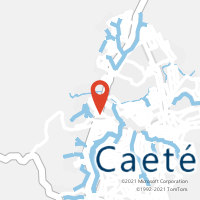 Mapa com localização da Agência AC CAETE