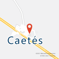 Mapa com localização da Agência AC CAETES