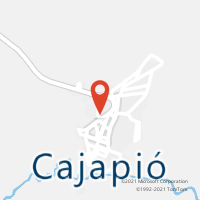 Mapa com localização da Agência AC CAJAPIO