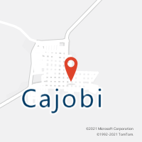 Mapa com localização da Agência AC CAJOBI