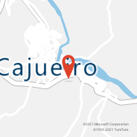 Mapa com localização da Agência AC CAJUEIRO