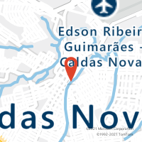 Mapa com localização da Agência AC CALDAS NOVAS