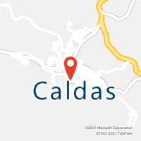 Mapa com localização da Agência AC CALDAS