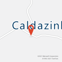 Mapa com localização da Agência AC CALDAZINHA