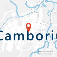 Mapa com localização da Agência AC CAMBORIU