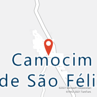 Mapa com localização da Agência AC CAMOCIM DE SAO FELIX