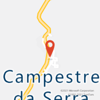 Mapa com localização da Agência AC CAMPESTRE DA SERRA