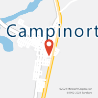 Mapa com localização da Agência AC CAMPINORTE