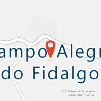 Mapa com localização da Agência AC CAMPO ALEGRE DO FIDALGO