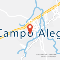 Mapa com localização da Agência AC CAMPO ALEGRE
