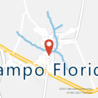 Mapa com localização da Agência AC CAMPO FLORIDO