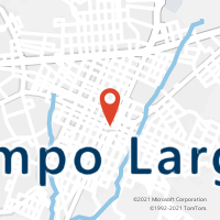 Mapa com localização da Agência AC CAMPO LARGO