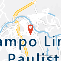 Mapa com localização da Agência AC CAMPO LIMPO PAULISTA