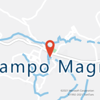 Mapa com localização da Agência AC CAMPO MAGRO