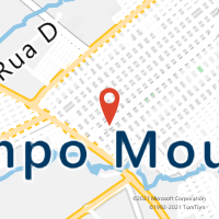 Mapa com localização da Agência AC CAMPO MOURAO
