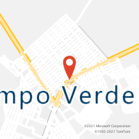Mapa com localização da Agência AC CAMPO VERDE