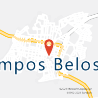 Mapa com localização da Agência AC CAMPOS BELOS