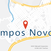 Mapa com localização da Agência AC CAMPOS NOVOS