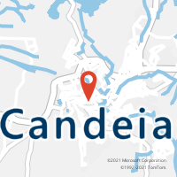Mapa com localização da Agência AC CANDEIAS