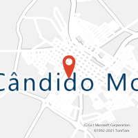 Mapa com localização da Agência AC CANDIDO MOTA