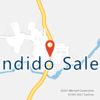 Mapa com localização da Agência AC CANDIDO SALES