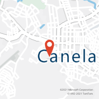 Mapa com localização da Agência AC CANELA