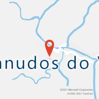 Mapa com localização da Agência AC CANUDOS DO VALE