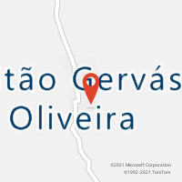 Mapa com localização da Agência AC CAP GERVASIO DE OLIVEIRA