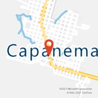 Mapa com localização da Agência AC CAPANEMA