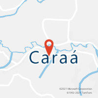 Mapa com localização da Agência AC CARAA