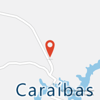 Mapa com localização da Agência AC CARAIBAS