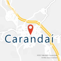 Mapa com localização da Agência AC CARANDAI