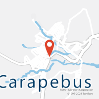 Mapa com localização da Agência AC CARAPEBUS