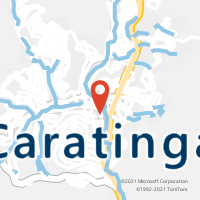 Mapa com localização da Agência AC CARATINGA