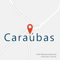 Mapa com localização da Agência AC CARAUBAS