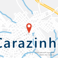 Mapa com localização da Agência AC CARAZINHO
