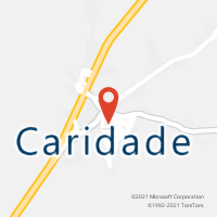 Mapa com localização da Agência AC CARIDADE
