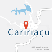 Mapa com localização da Agência AC CARIRIACU
